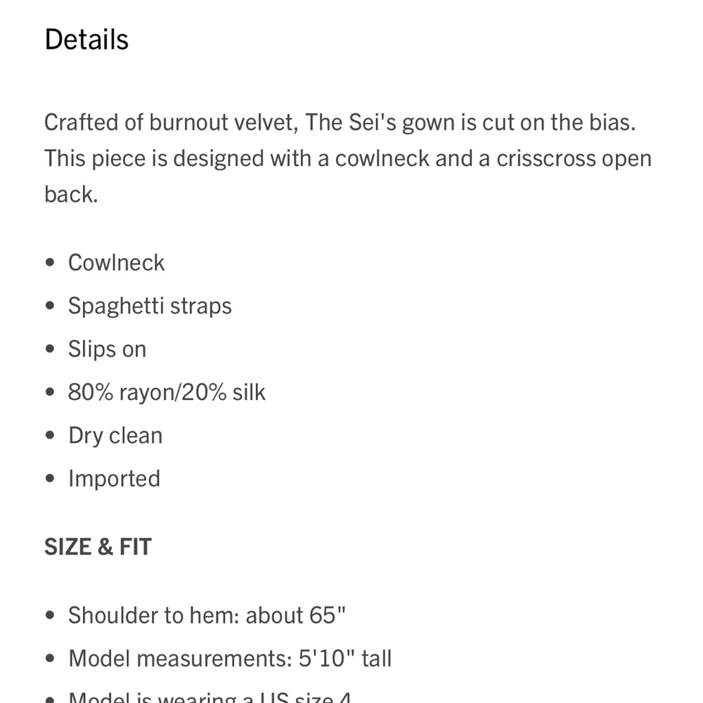 The Sei Burnout silk Bias-Cut Gown - Picture 8 of 8